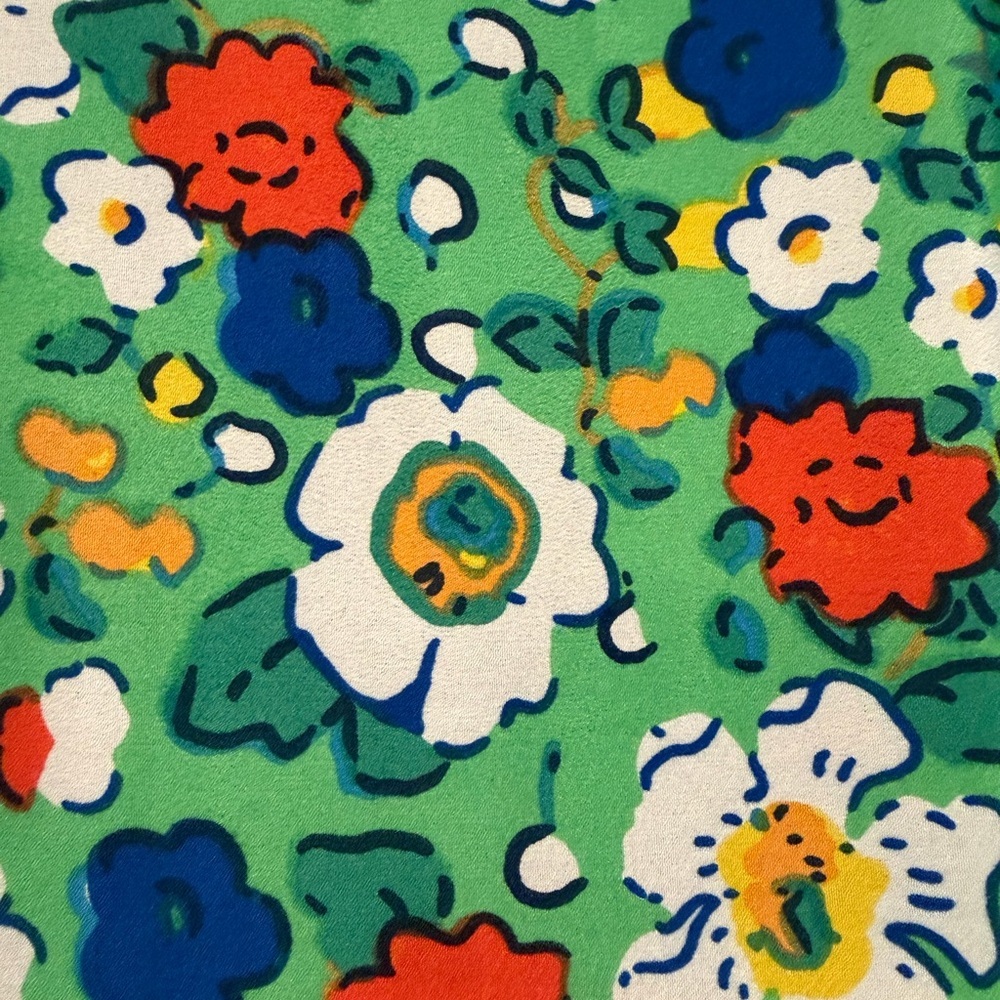 Eva Franco Retro Floral Fit & Flare Dress Garden Party Chic - Picture 5 of 6